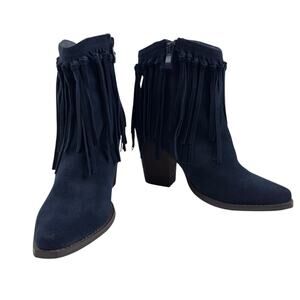 Very Volatile Cupid Fringe Boho Hippie Festival Ankle Booties Women's Size 9